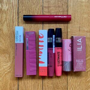 (NEW) Lot of 8: Lipglosses Lipsticks Liptint